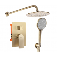 Душовий гарнітур REA VERSO BRUSHED GOLD + BOX золотий