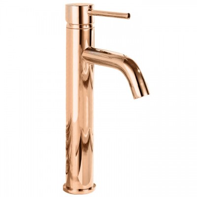 Змішувач для раковини (умивальника) REA LUNGO ROSE GOLD рожеве золото